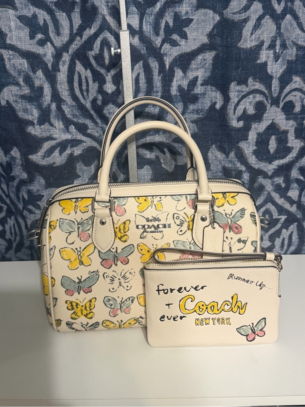 Coach Rowan Butterfly Purse and Wristlet Set
